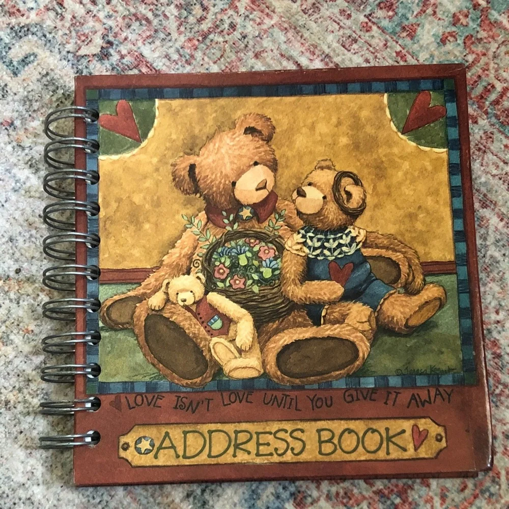 Small Friends Teddy Bear Address Book